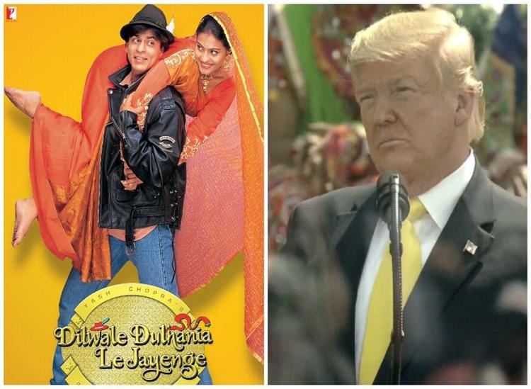 The Independence:America-president-Donald-trump-remembers-DDLJ